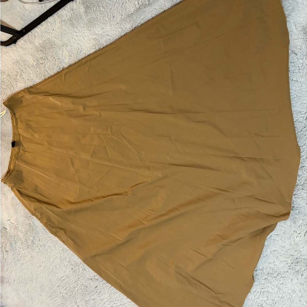 SHEIN A-Line Skirt in Tan